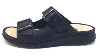Finn Comfort Cayman Soft Herren Pantolette schwarz western