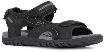 Geox UOMO SANDAL STRADA Sandale schwarz grau