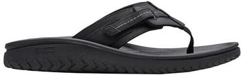 Clarks Wesley Sun Flipflop schwarz Leder