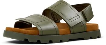 Camper Brutus grüne Ledersandalen K100777-012