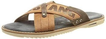 MUSTANG 4152-703 Flache Sandale cognac