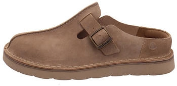 Clarks Solsbury Mule Schiebe-Sandalen Dark Sand Suede