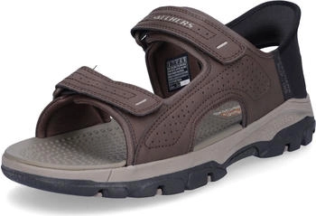 Skechers TRESMEN Reece Sportsandale chocolate – Gepolstertes Fußbett mit Perforation für ganztägigen Tragekomfort