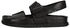 Clarks Torford Strap Flache Sandale schwarz Leder