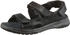 MUSTANG Trekking Sandal, Summer Shoe, Hook and Loop Shoe with Soft Insole schwarz