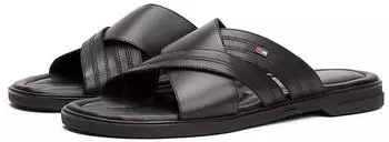 Tommy Hilfiger CORPORATE HILFIGER BEACH SANDAL schwarz