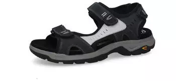 Camel Active Men's Leather Sandal with Profiled TPR Sole navy/grau