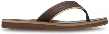 Quiksilver Carver Nubuck Flip Flops brown 1