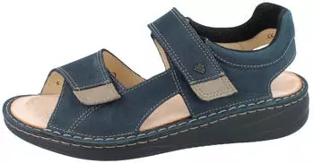 Finn Comfort Skiathos dunkelbraun/blau