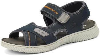 Rieker Herren-Sandaletten Sandale schwarz/blau (28153)