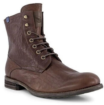 Floris van Bommel Schnürboots Glattleder braun