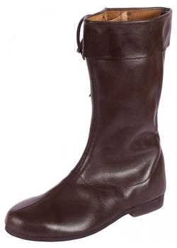 Battle-Merchant Lange Schnürstiefel dunkelbraun