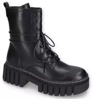 Dockers by Gerli Lederimitat Stiefelette schwarz