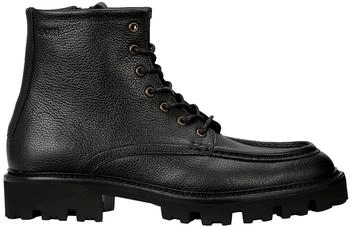 Hugo Boss Leder Gehämmert Modell Julyo Halb 50529273 schwarz