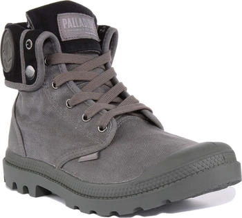 Palladium Baggy Folderable Schnürschuhe Leinen Wanderstiefel grau