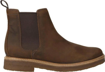 Clarks Stiefelette beeswax leather/braun