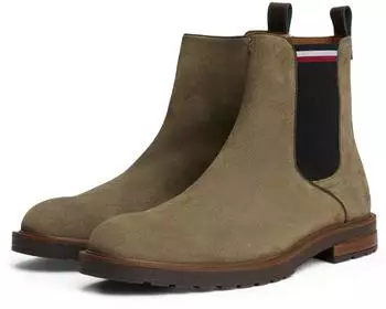 Tommy Hilfiger CLEATED HILFIGER SUEDE CHELSEA khaki