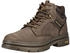 Jeep Faux Leather/Textile Lace-up Ankle Boot dunkelbraun