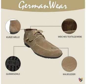 German Wear TREND HSH043 Lace-up Boots beige