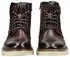 Bullboxer Leather/Textile Lace-up Ankle Boot braun