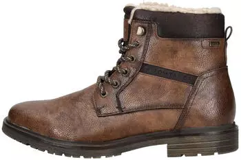 Tom Tailor Faux Leather Lace-up Ankle Boot rouille