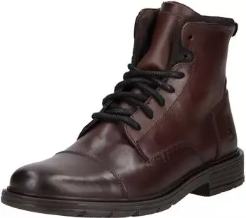 Bullboxer Stiefelette Glattleder Schn&uuml;rstiefelette braun/schwarz