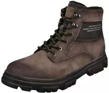 Bugatti Ankle Boot Faux Leather Lace-up Boot taupe