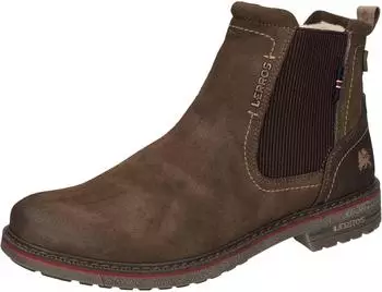 Lerros Schnürboots mit seitlichem Reißverschluss dunkelbraun