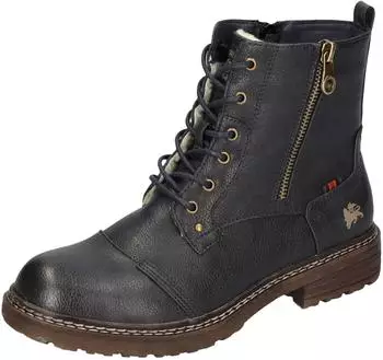 Lerros Schnürboots mit seitlichem Reißverschluss navy