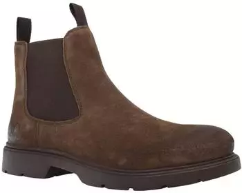 Lumberjack Ankle Boot with Elastic Inserts & Details braun