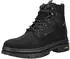 Jeep Leather/Textile Lace-up Ankle Boot schwarz
