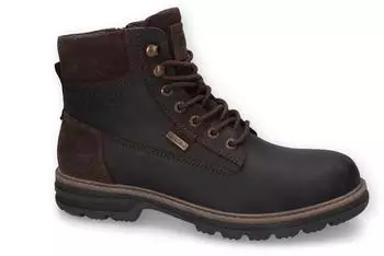 Camel Active Lace-Up Ankle Boots, Leather schoko