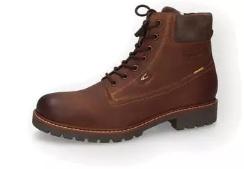 Camel Active Boots crazy horse Schnürboots cognac