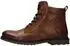Bugatti Lace-up Boots with Zip cognac