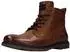 Bugatti Lace-up Boots with Zip cognac