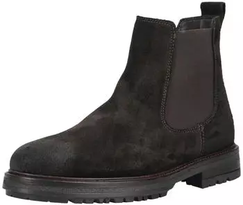 Marc O'Polo Oiled Suede Chelsea Boots coffee brown