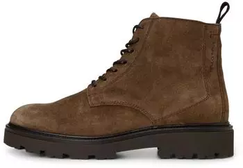 Marc O'Polo Oiled Suede Ankle Boot schwarz/taupe
