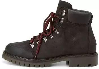 Marc O'Polo Ankle Boot in Waxed Suede Leather coffee braun