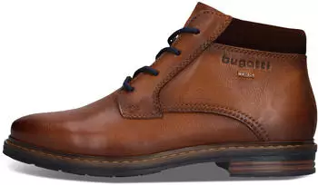 Bugatti Winter Boots Lace-Up Ankle Boot with TEX Membrane cognac-used