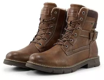 Tom Tailor Winter Boots Lace-up Boots with Water-repellent TEX Equipment braun
