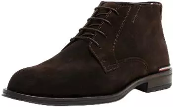 Tommy Hilfiger Low Boot Suede with Laces braun dark coffee