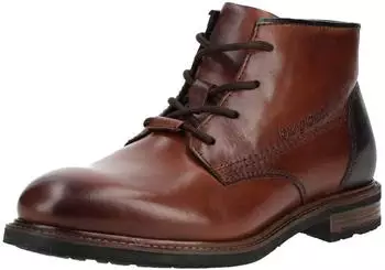 Bugatti Ankle Boot Leather Lace-Up Boot cognac