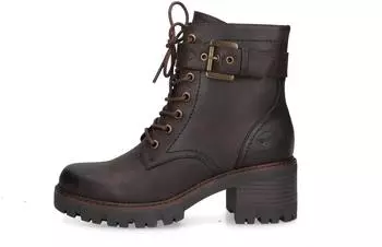 Dockers by Gerli Ankle Boot Lace-up Boots with Block Heel, Profiled Outsole
