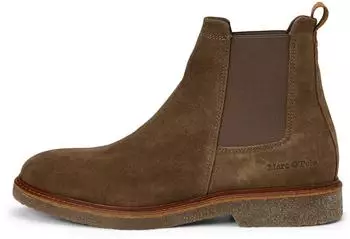 Marc O'Polo Chelsea Boots in Oiled Suede schwarz taupe