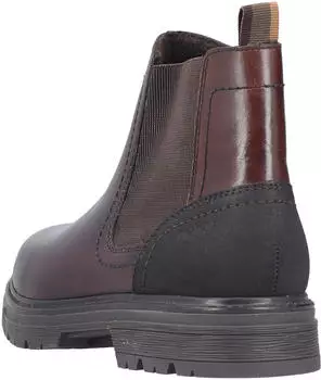 Rieker Chelsea Boots Ankle Boot with Stretch Insert dunkelbraun