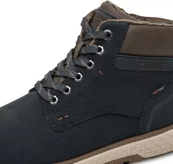 Marco Tozzi Lace-up Boots with Inner Zip navy/braun
