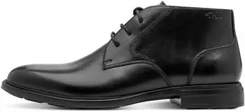 Tamaris Lace-Up Ankle Boot with Logo Embossing for Men schwarz