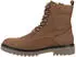 Marco Tozzi Lace-up Boots with Inner Zip taupe