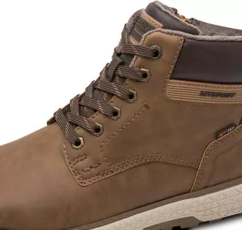Marco Tozzi Lace-up Boots with Inner Zip cognac used/schwarz