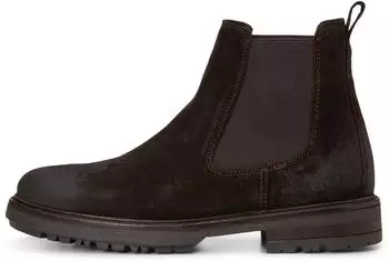 Marc O'Polo Chelsea Boots in Oiled Suede coffee brown